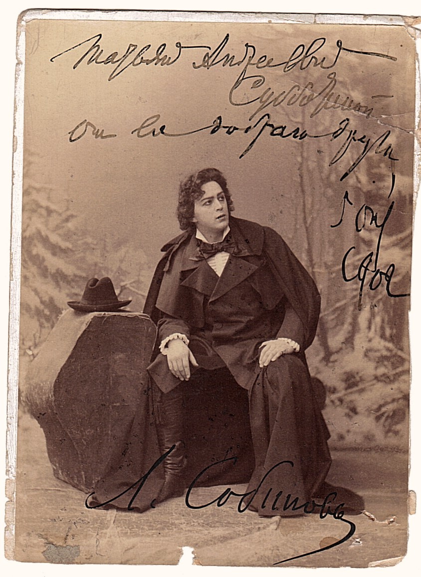 SOBINOV — Original cabinet photo signed, inscribed | Sophie Dupré Autographs