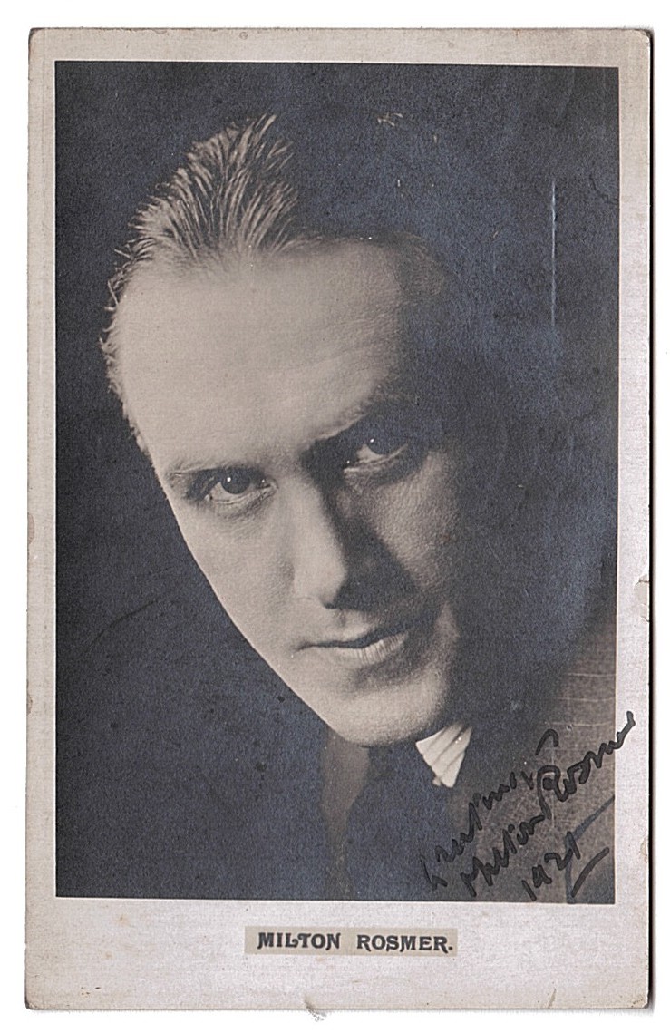ROSMER — Vintage postcard photo signed and inscribed, | Sophie Dupré Autographs