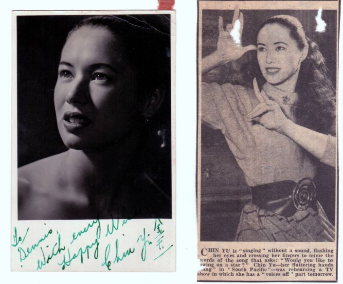 YU — Postcard photo, signed in both English & Chinese, and inscribed, | Sophie Dupré Autographs