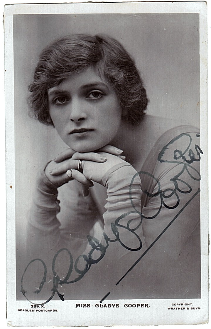 COOPER — Vintage postcard photo by Beagles, signed, | Sophie Dupré Autographs