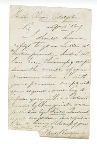BEDFORD — Autograph Letter Signed to an unnamed correspondent | Sophie Dupré Autographs