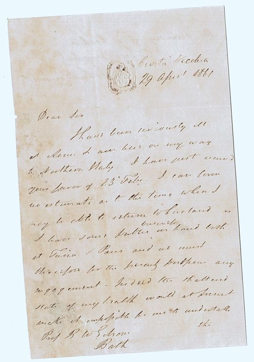 BOWRING — Autograph Letter Signed to the Revd. Burford Waring Gibsone, | Sophie Dupré Autographs