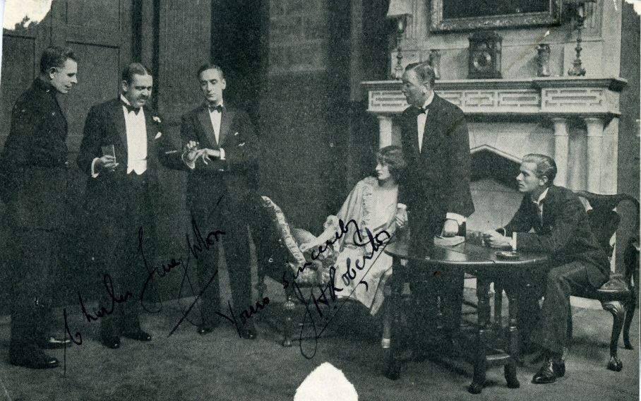 LAUGHTON — Early newspaper cutting signed & inscribed by Roberts, | Sophie Dupré Autographs