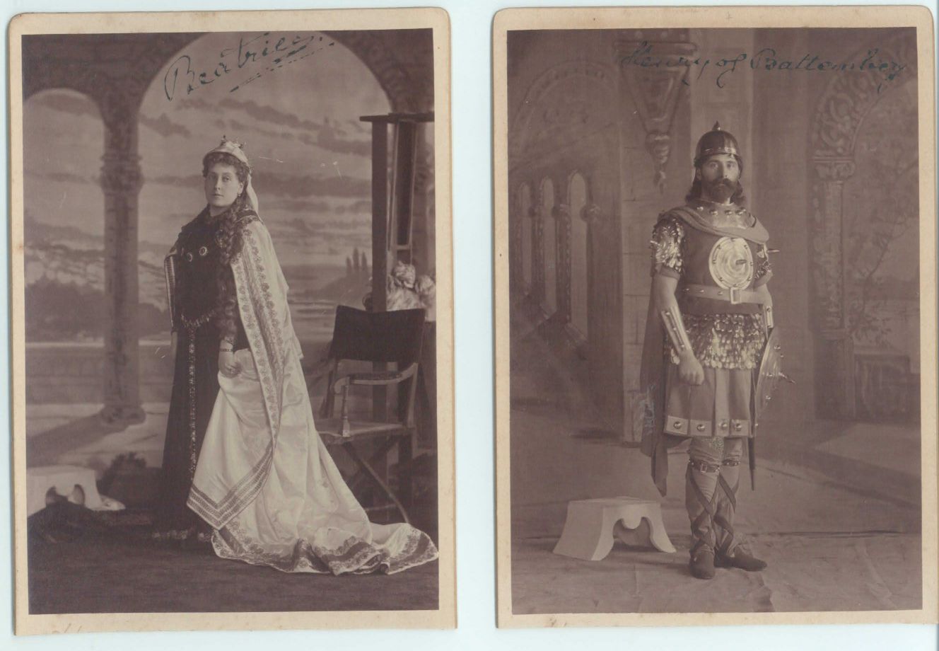 BEATRICE — Superb pair of Cabinet photos by Hughes & Mullins, both signed, | Sophie Dupré Autographs