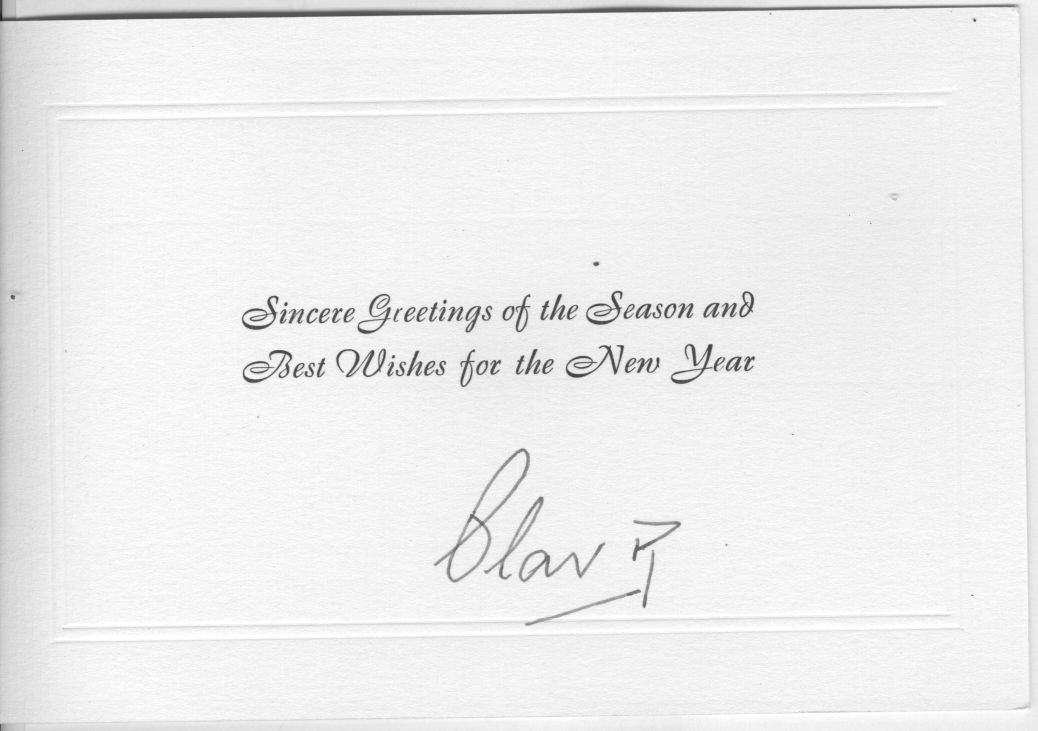 OLAV V — Fine Christmas card signed as King | Sophie Dupré Autographs