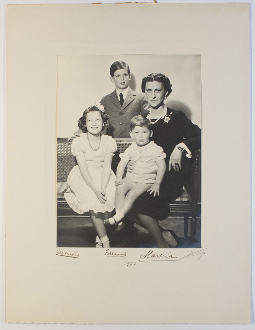 MARINA — Exceptional Photo by Harlip signed and inscribed on the mount by the above, | Sophie Dupré Autographs