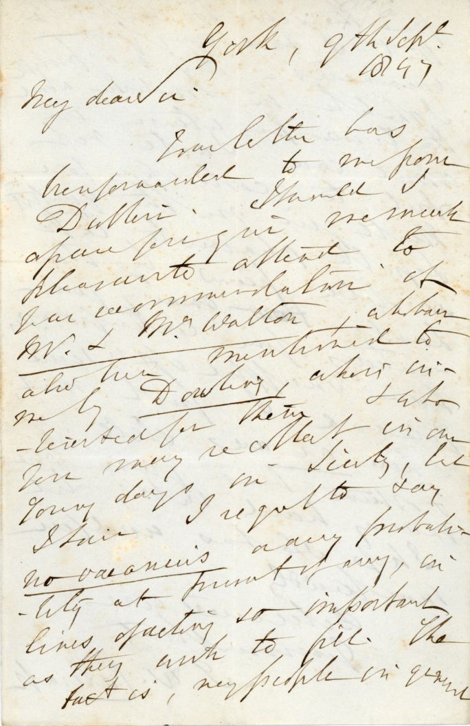 CALCRAFT — Autograph Letter Signed to 'My dear Sir', | Sophie Dupré Autographs