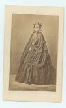 [VICTORIA — Attractive unsigned Carte-de-visite photograph, full length and full face, | Sophie Dupré Autographs