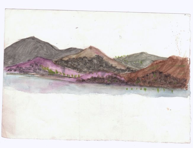 LOUISE VICTORIA — Original watercolour drawing, not signed, | Sophie Dupré Autographs