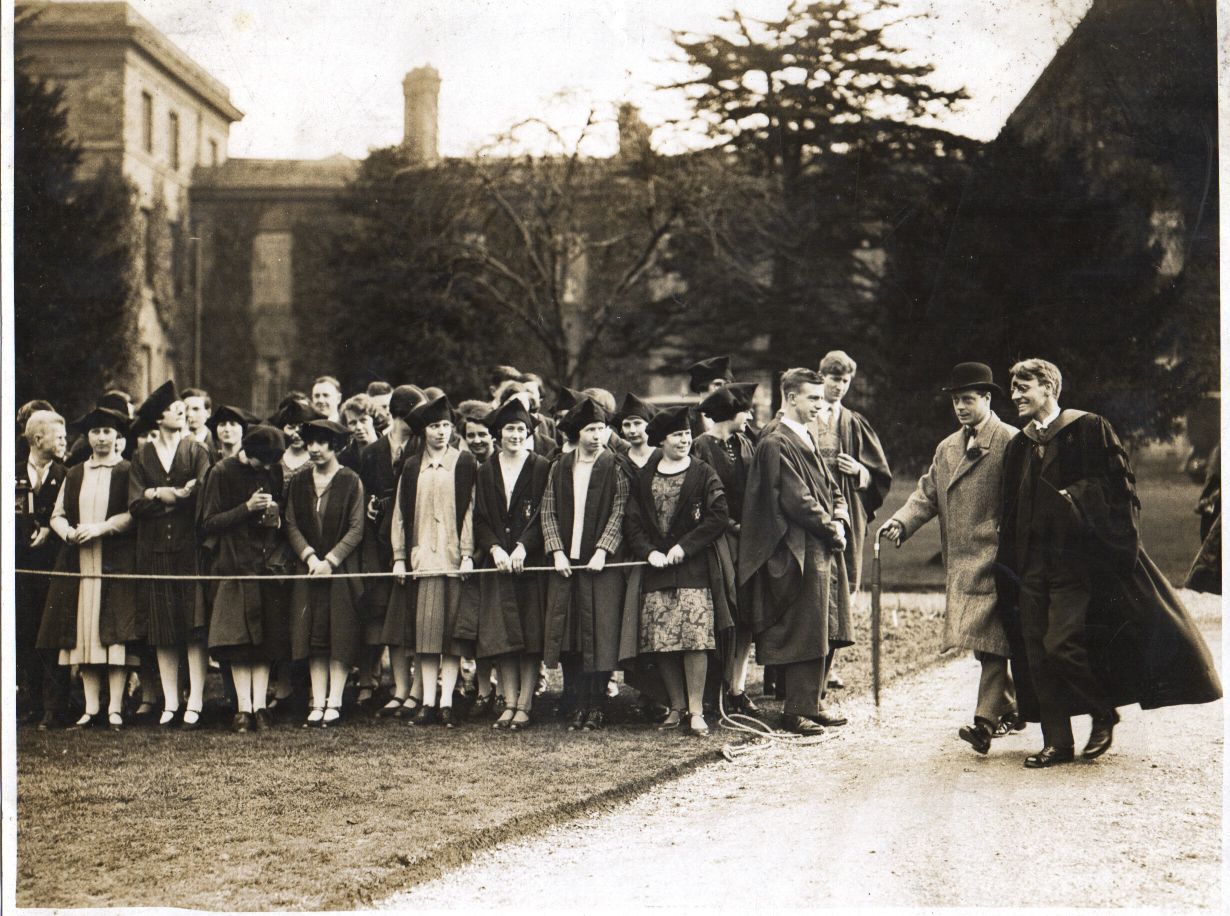 [EDWARD VIII — A Pair of  unsigned Press Photographs showing Edward, | Sophie Dupré Autographs