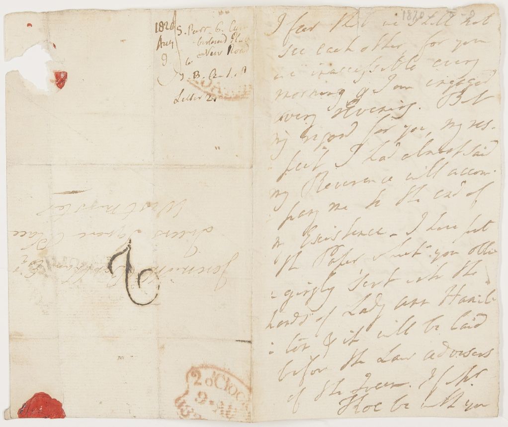 PARR — Autograph Letter Signed to Jeremiah Bawlham, | Sophie Dupré Autographs