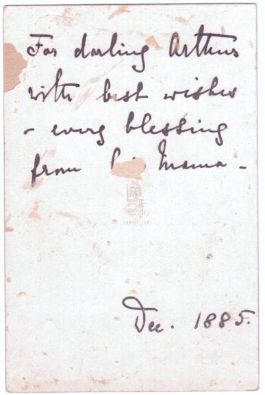 LOUISE MARGARET — Delightful Christmas card to her baby son ARTHUR Frederick | Sophie Dupré Autographs