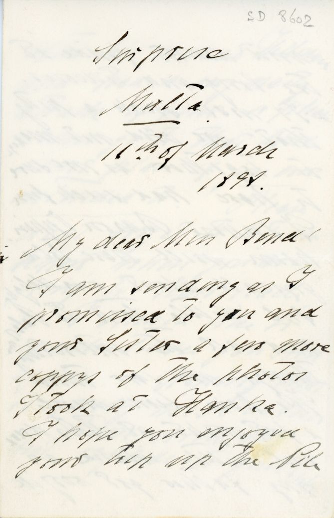 ALFRED — Autograph Letter Signed to Miss Bond, in English, | Sophie Dupré Autographs