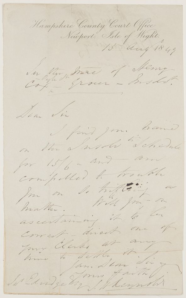 REYNOLDS — Autograph Letter Signed to James Eldridge, | Sophie Dupré Autographs