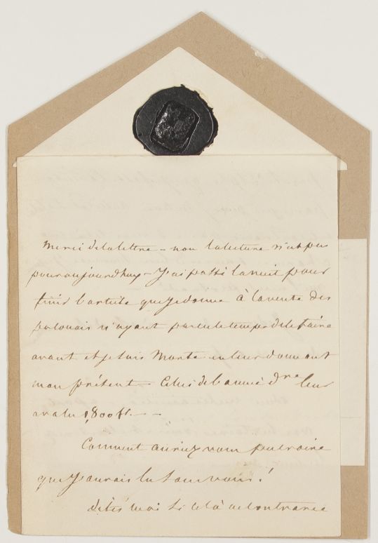 D'ABRANTÈS — AN unsigned, in French with translation, | Sophie Dupré Autographs