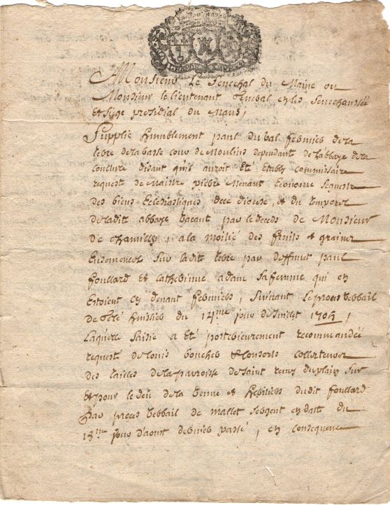 DUVAL — Petition Signed, in French with translation or summary in English, | Sophie Dupré Autographs