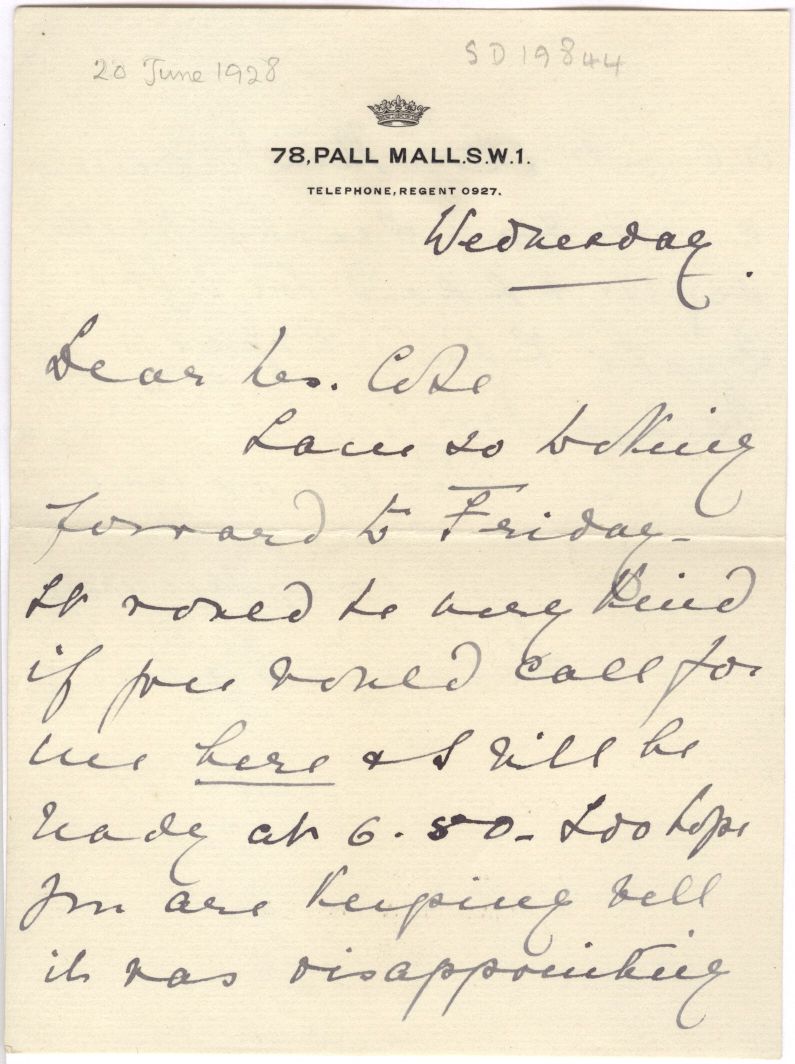 HELENA VICTORIA — Autograph Letter Signed to Mrs Cole, | Sophie Dupré Autographs
