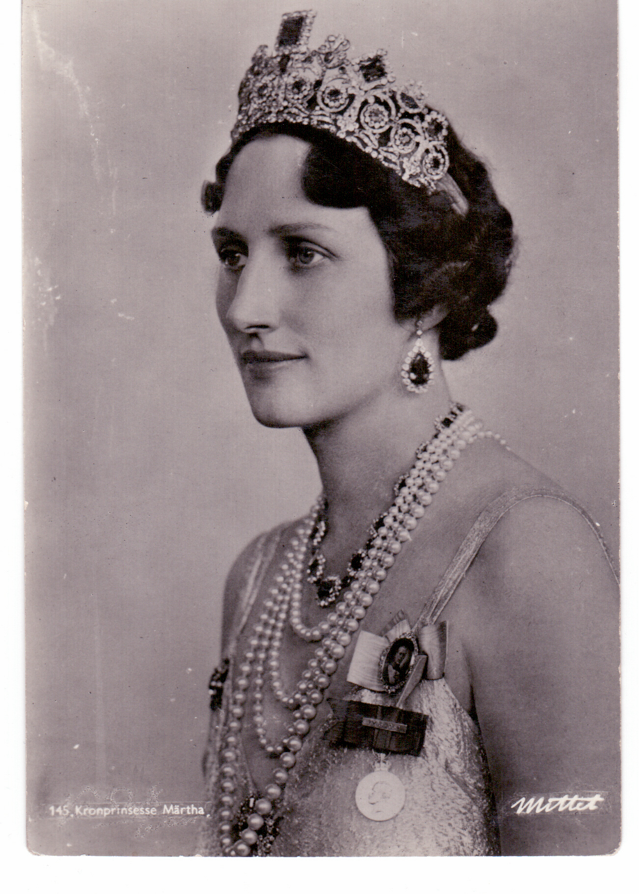 [MÄRTHE — Striking Photograph Portrait, by Mittet of Oslo, | Sophie Dupré Autographs