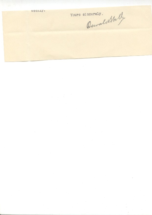 STOLL — Signature and subscription from a Typed Letter Signed | Sophie Dupré Autographs