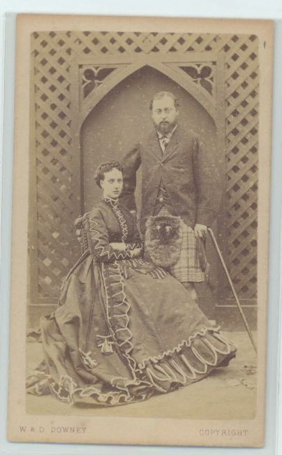 [EDWARD VII — Unsigned carte de visite photo by Downey, | Sophie Dupré Autographs