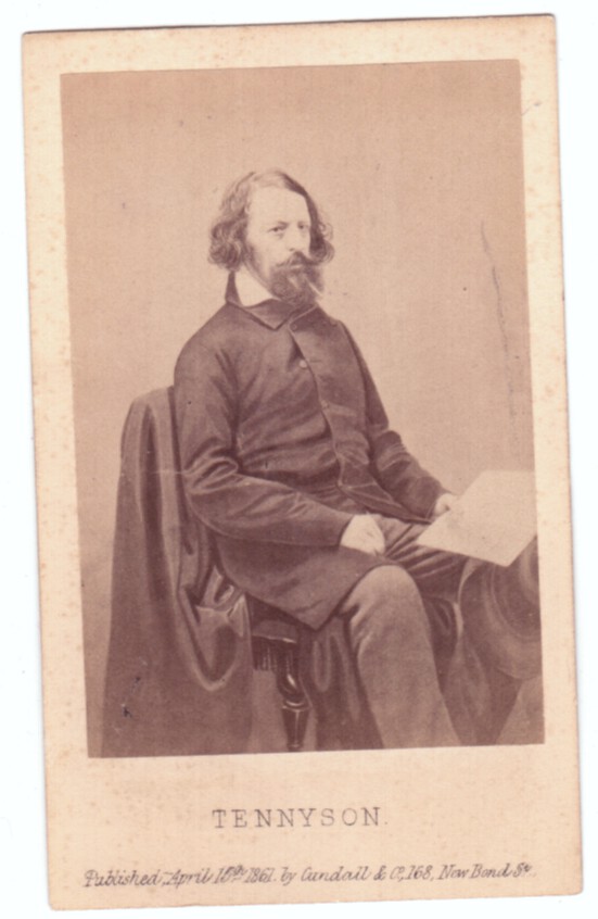 TENNYSON — Unsigned carte de visite photo by Cundall, | Sophie Dupré Autographs