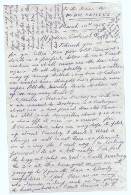 EDWARD VIII — Fine Wartime Autograph Letter Signed in pencil to My dear Colonel  written In the train to MARSEILLES, | Sophie Dupré Autographs