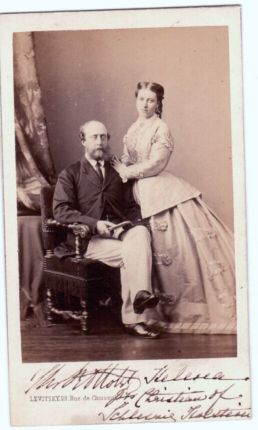 CHRISTIAN — Fine carte de visite photo by Levitsky signed by both | Sophie Dupré Autographs