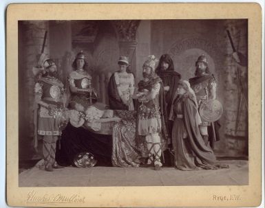 [ARTHUR — Fine unsigned Tableau Vivant Photograph representing 'The Death of Boadicia' by Hughes & Mullins | Sophie Dupré Autographs