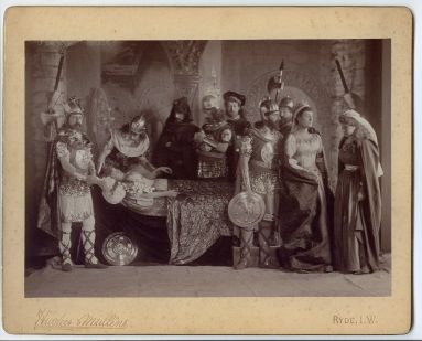 [ARTHUR — Fine unsigned Tableau Vivant Photograph representing 'The Death of Boadicia' by Hughes & Mullins | Sophie Dupré Autographs