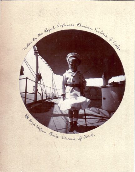 [EDWARD VIII — Delightful early unsigned photo by his aunt Princess Victoria of Wales | Sophie Dupré Autographs