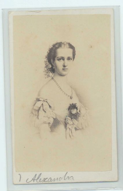 [ALEXANDRA — Fine unsigned carte de visite by Joseph Ward, | Sophie Dupré Autographs