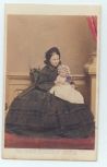 [VICTORIA — Exceptional hand coloured unsigned Carte-de-visite photograph by Mayall, full length and full face, | Sophie Dupré Autographs