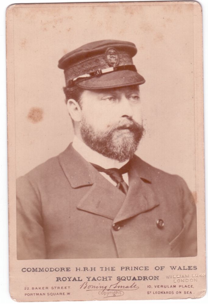 [EDWARD VII — Fine unsigned cabinet photo by Boning and Small, | Sophie Dupré Autographs