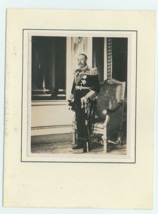 [GEORGE V — Fine unsigned photo memorial card photo by Raphael Tuck & Sons Ltd., | Sophie Dupré Autographs
