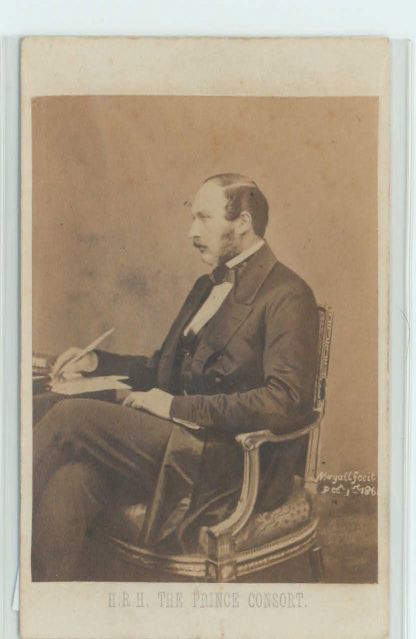 [ALBERT — Fine unsigned carte de visite photo by Mayall, | Sophie Dupré Autographs