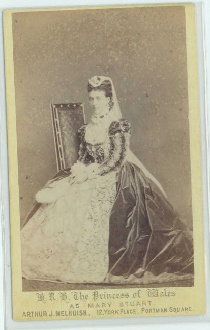 [ALEXANDRA — Unsigned carte de visite by Artuer J. Melhuish, | Sophie Dupré Autographs