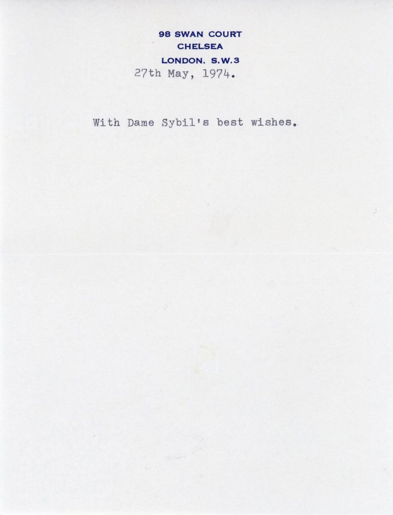 THORNDIKE — Fine black and white photo, signed, | Sophie Dupré Autographs