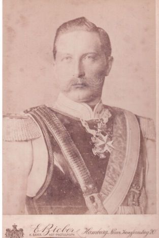 [WILHELM II — Unsigned cabinet photo by E. Bieber, | Sophie Dupré Autographs