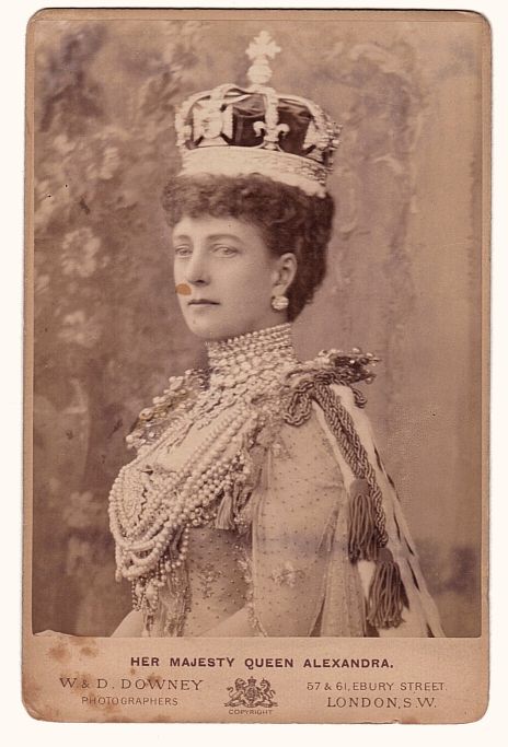 [ALEXANDRA — Unsigned Coronation cabinet photo by W. & D. Downey, | Sophie Dupré Autographs