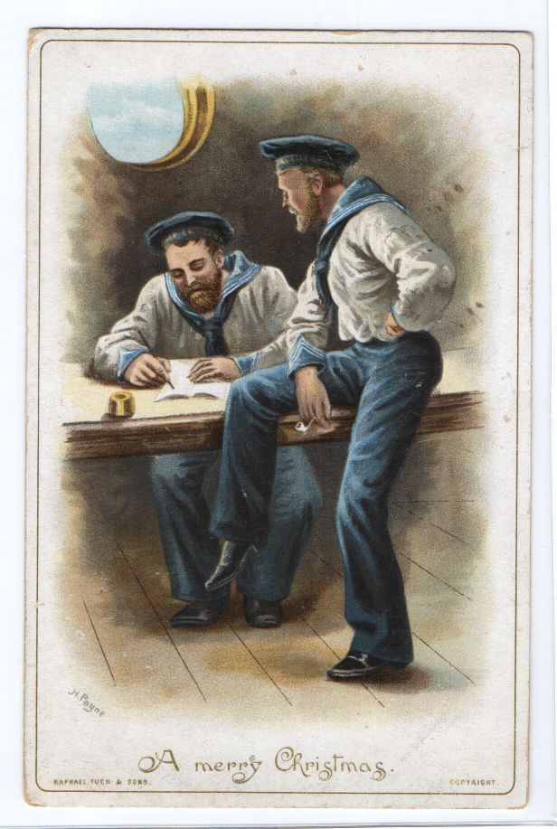 ARTHUR — Fine Christmas & New Year Card to his infant son  ARTHUR Frederick | Sophie Dupré Autographs