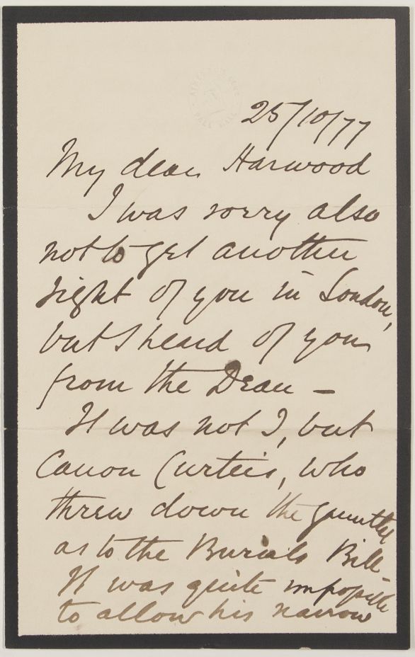 HUGHES — Fine Autograph Letter Signed to Harwood, | Sophie Dupré Autographs