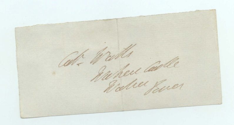WELLINGTON — Address panel in his hand | Sophie Dupré Autographs