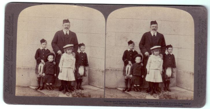 [EDWARD VII — Fine unsigned stereoscopic photo by Underwood and Underwood, | Sophie Dupré Autographs