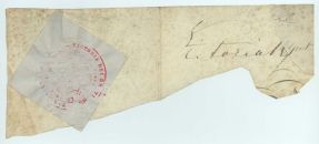 VICTORIA — Fine signature from a document with papered seal | Sophie Dupré Autographs