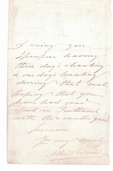 EDWARD VII — Autograph Letter Signed ('Albert Edward') to My Dear Macduff, | Sophie Dupré Autographs