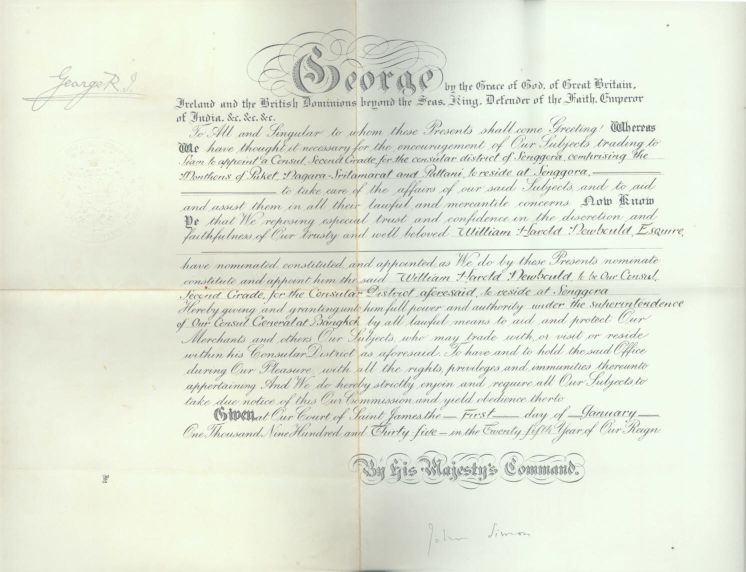 GEORGE V — Fine Document signed at the head 'George R.I.' | Sophie Dupré Autographs