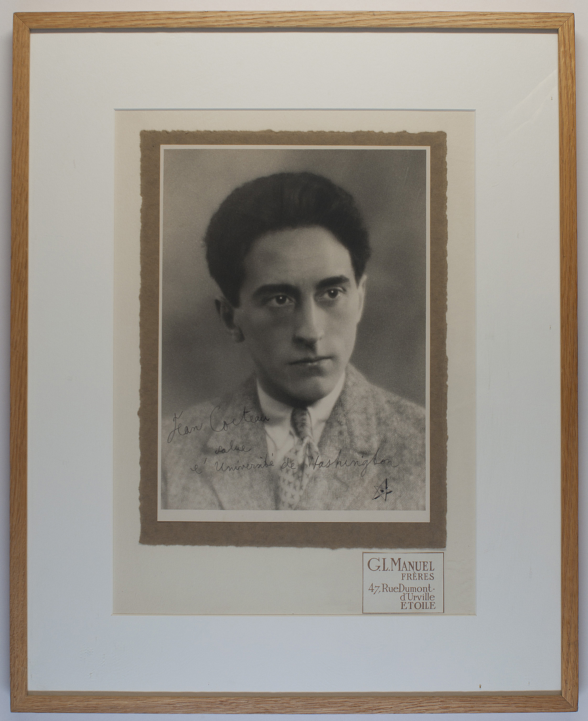 COCTEAU — Superb photo by Manuel Freres, Paris, signed | Sophie Dupré Autographs