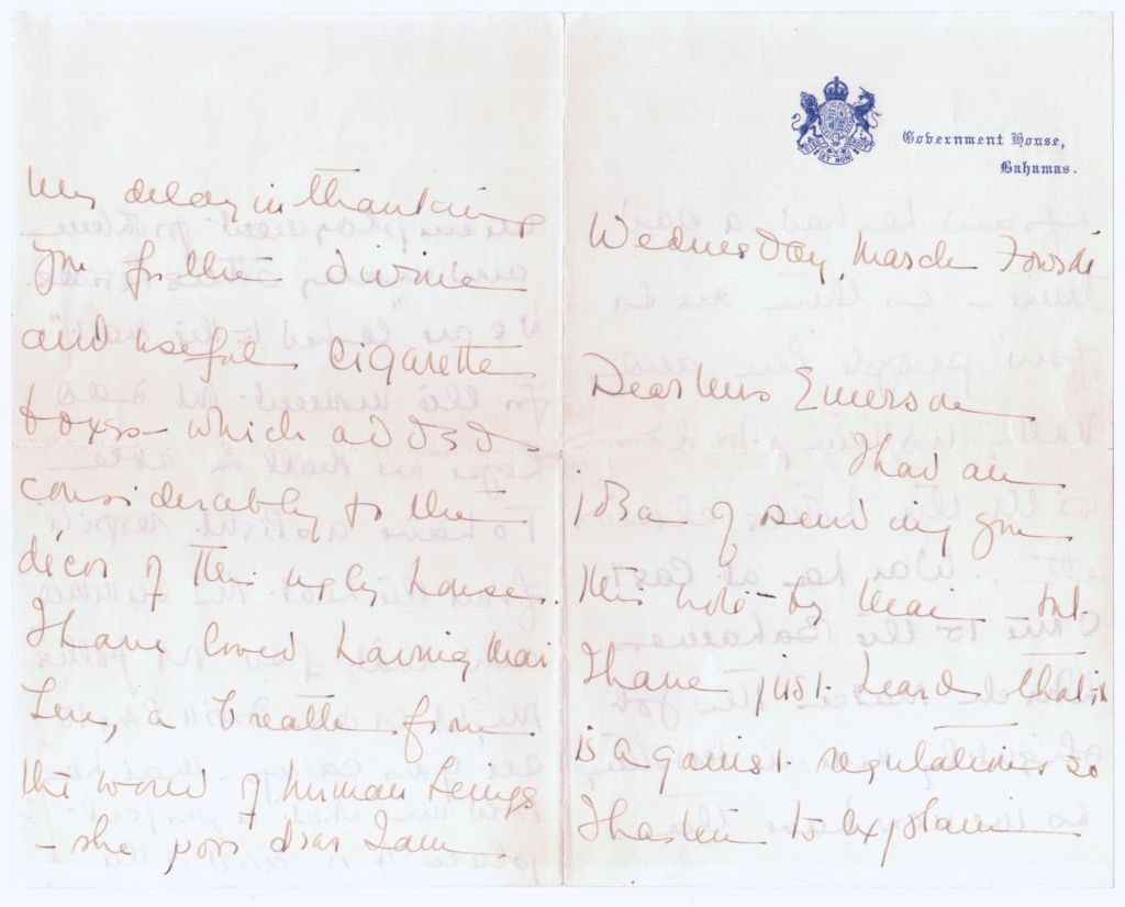 WINDSOR — Fine long Autograph Letter Signed to Mrs. Emerson. | Sophie Dupré Autographs
