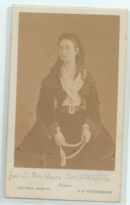 [ALEXANDRA — Unsigned Russian carte de visite photo by Levitsky, | Sophie Dupré Autographs