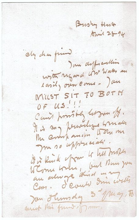 HERKOMER — Fine Autograph Letter Signed to My dear friend | Sophie Dupré Autographs